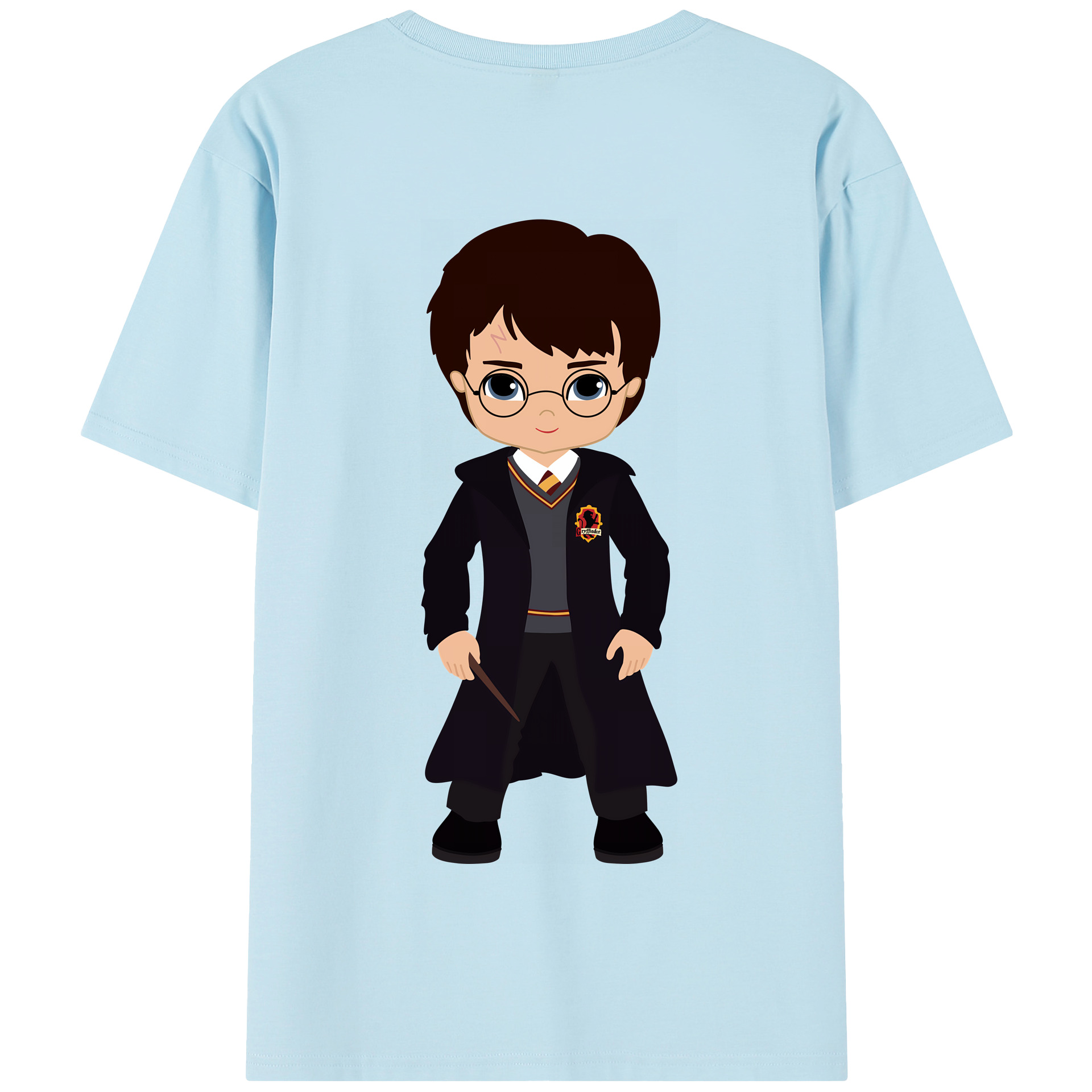 （画像用） Harry Potter ハリー・ポッターシリーズ 綿100％半袖Tシャツ（背面プリント）